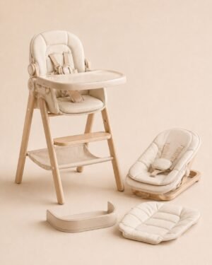 Veloura Baby Élan Convertible High Chair and Bouncer Set