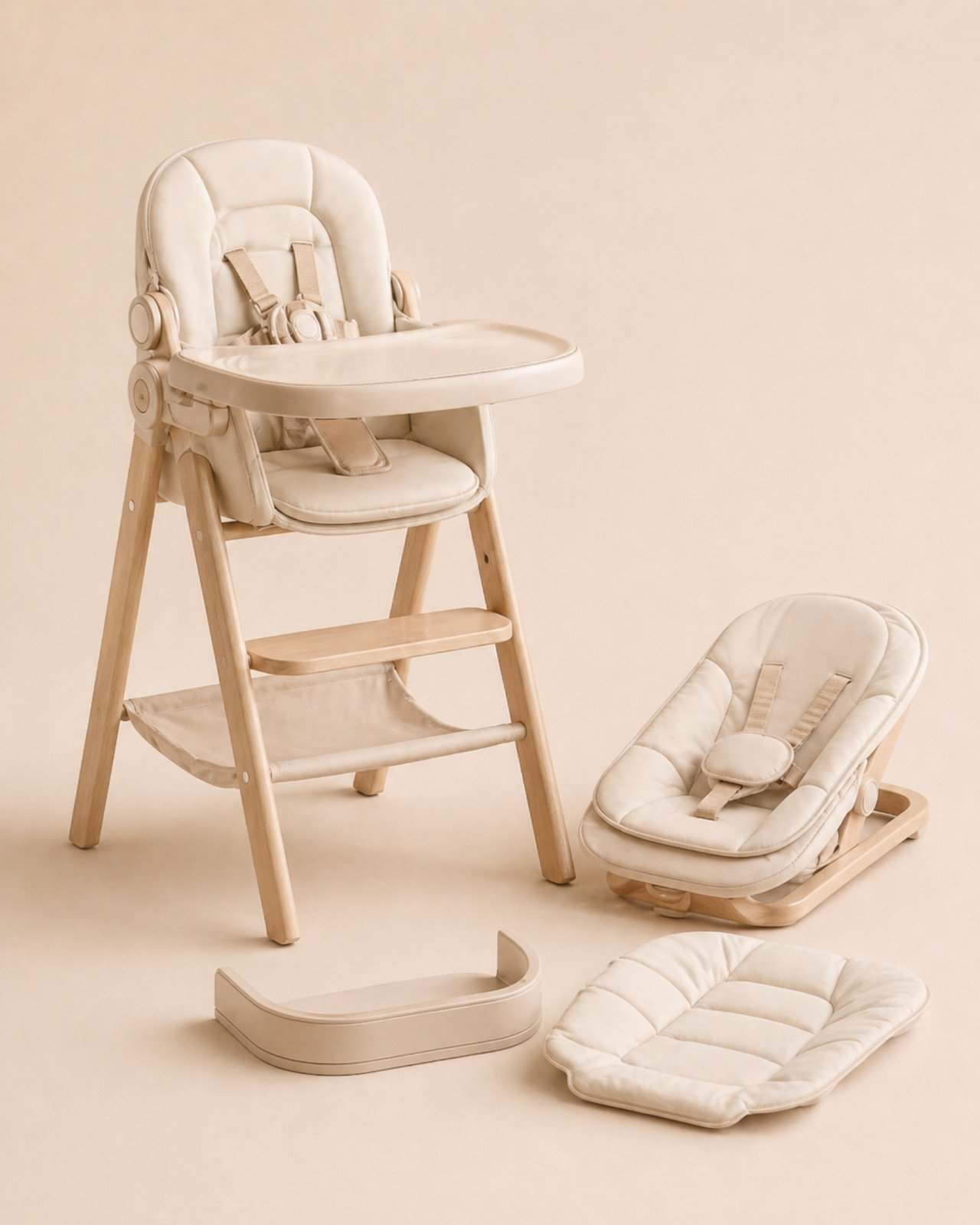 Veloura Baby Élan Convertible High Chair and Bouncer Set