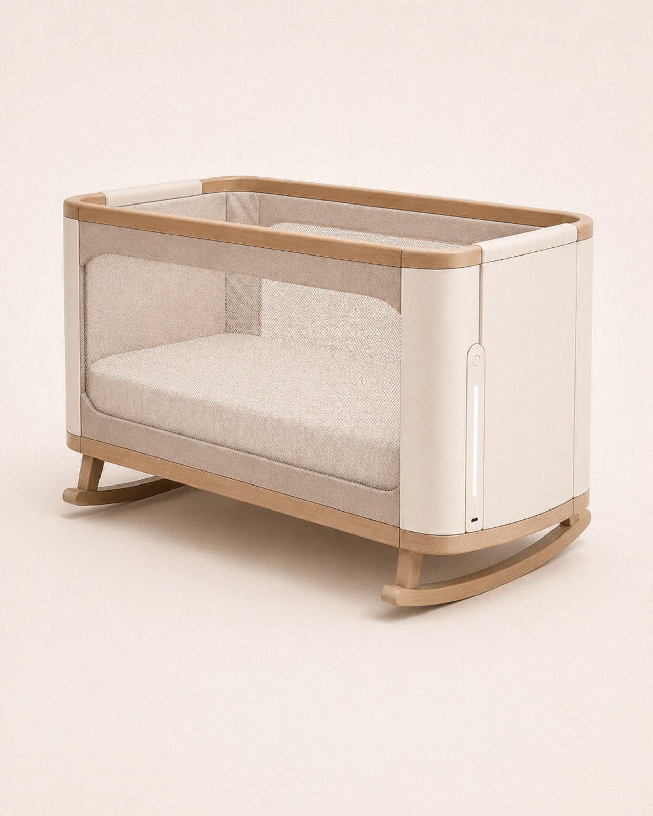Veloura Baby Solene Smart Wooden Rocking Crib